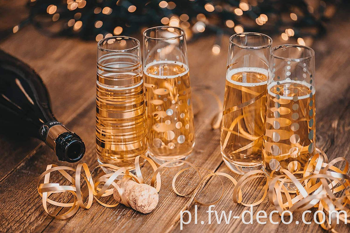 custom Stemless Champagne glasses